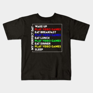 My Perfect Gamer Day Kids T-Shirt